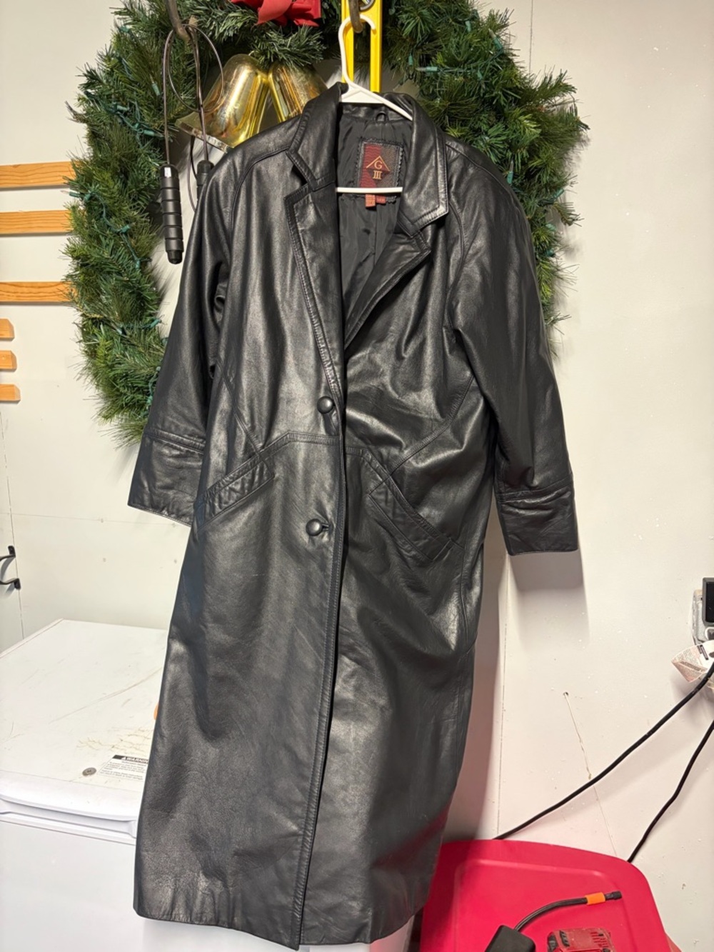 G III size Small (unisex) Leather Coat Jacket